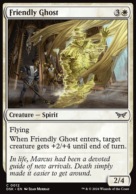 Friendly Ghost, Duskmourn: House of Horror #12, Magic: The Gathering card