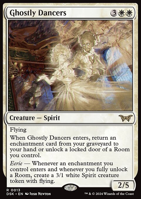 Ghostly Dancers, Duskmourn: House of Horror #13, Magic: The Gathering card
