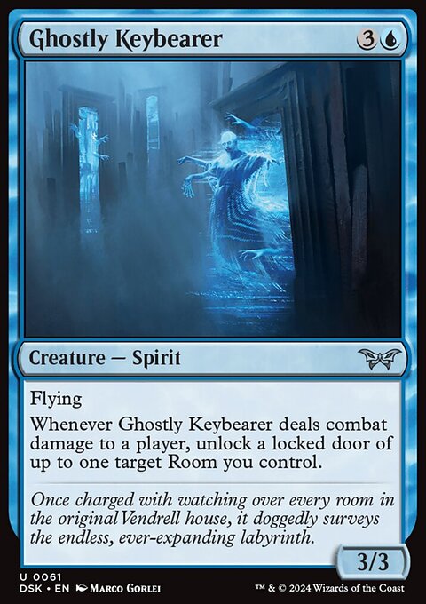 Ghostly Keybearer, Duskmourn: House of Horror #61, Magic: The Gathering card