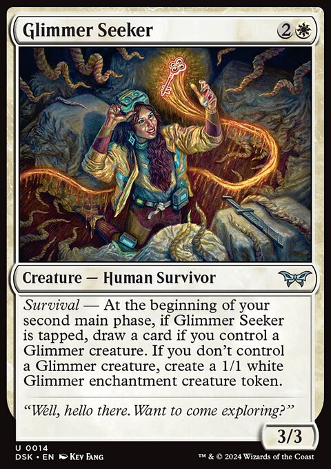 Glimmer Seeker, Duskmourn: House of Horror #14, Magic: The Gathering card