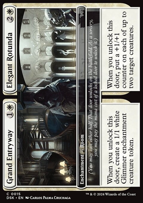 Grand Entryway // Elegant Rotunda, Duskmourn: House of Horror #15, Magic: The Gathering card