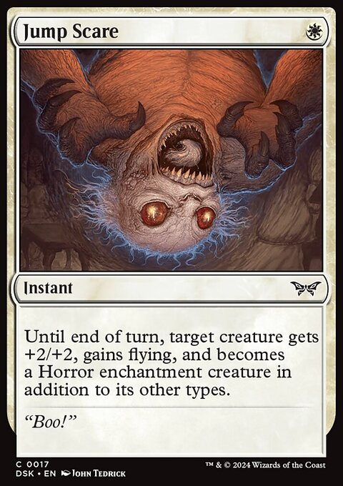 Jump Scare, Duskmourn: House of Horror #17, Magic: The Gathering card