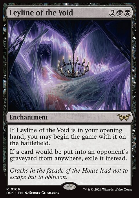 Leyline of the Void, Duskmourn: House of Horror #106, Magic: The Gathering card