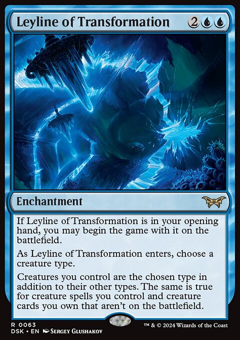 Leyline of Transformation, Duskmourn: House of Horror #63, Magic: The Gathering card