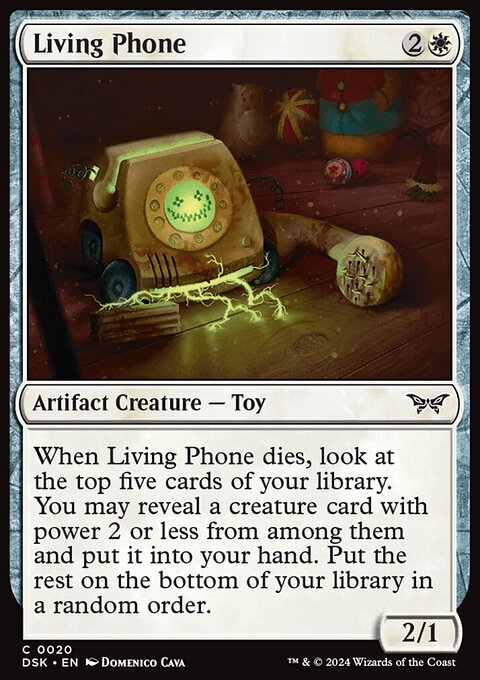 Living Phone, Duskmourn: House of Horror #20, Magic: The Gathering card