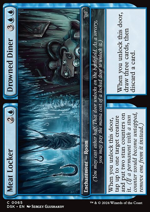 Meat Locker // Drowned Diner, Duskmourn: House of Horror #65, Magic: The Gathering card