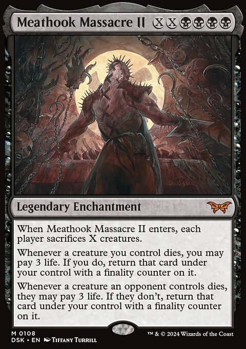 Meathook Massacre II, Duskmourn: House of Horror #108, Magic: The Gathering card