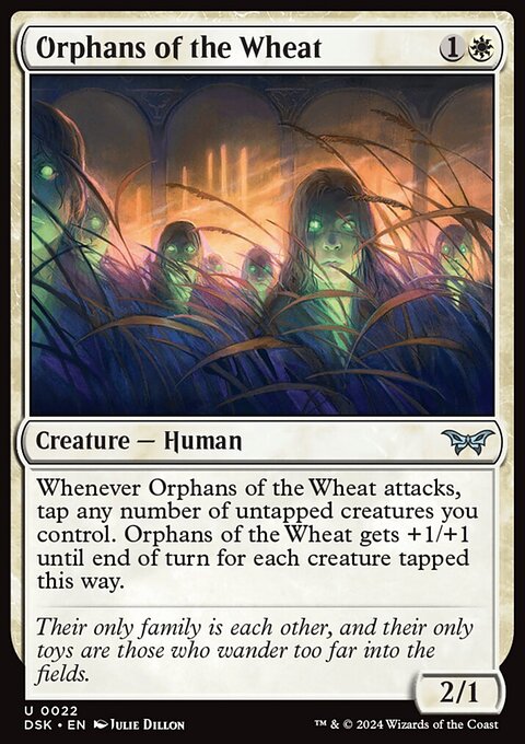 Orphans of the Wheat, Duskmourn: House of Horror #22, Magic: The Gathering card