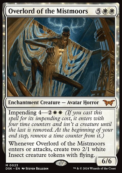 Overlord of the Mistmoors, Duskmourn: House of Horror #23, Magic: The Gathering card