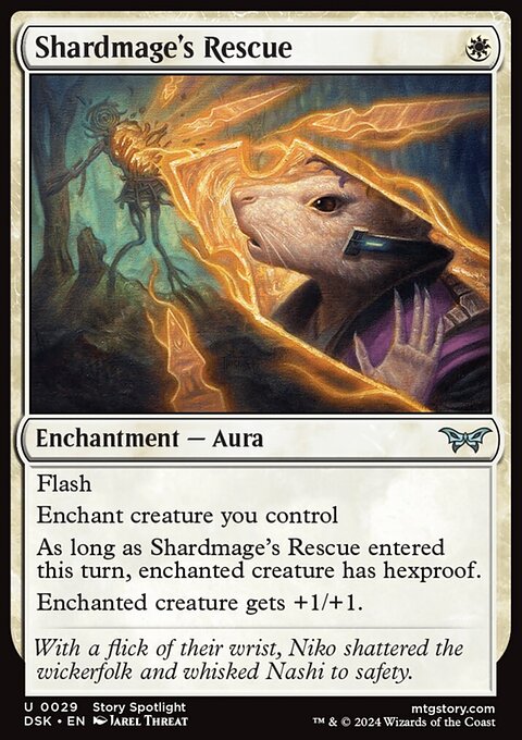 Shardmage's Rescue, Duskmourn: House of Horror #29, Magic: The Gathering card