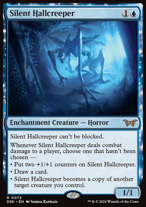 Silent Hallcreeper, Duskmourn: House of Horror #72, Magic: The Gathering card