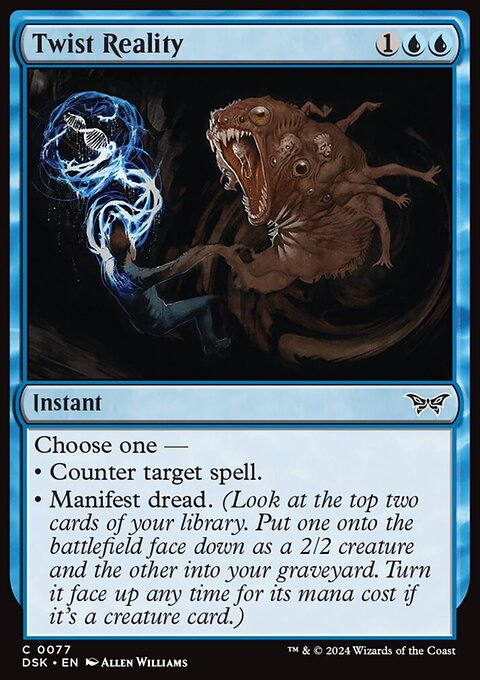 Twist Reality, Duskmourn: House of Horror #77, Magic: The Gathering card