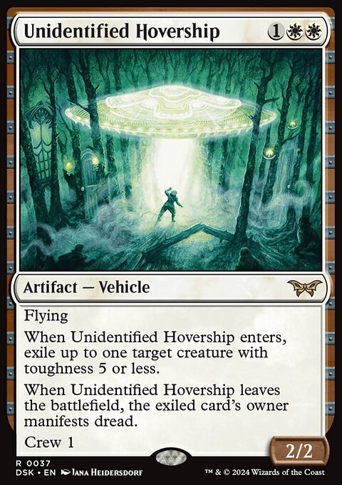 Unidentified Hovership, Duskmourn: House of Horror #37, Magic: The Gathering card
