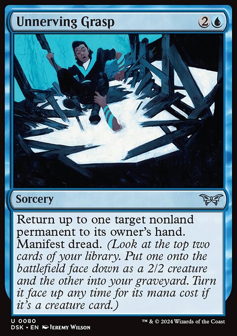 Unnerving Grasp, Duskmourn: House of Horror #80, Magic: The Gathering card