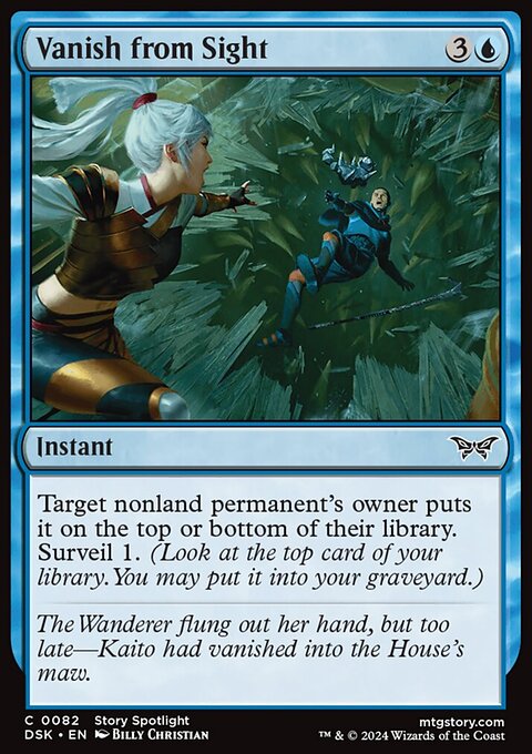 Vanish from Sight, Duskmourn: House of Horror #82, Magic: The Gathering card