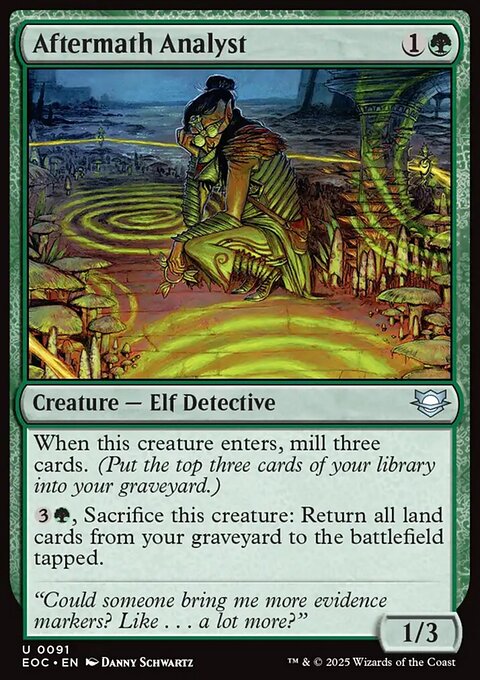 Aftermath Analyst, Edge of Eternities Commander #91, Magic: The Gathering card