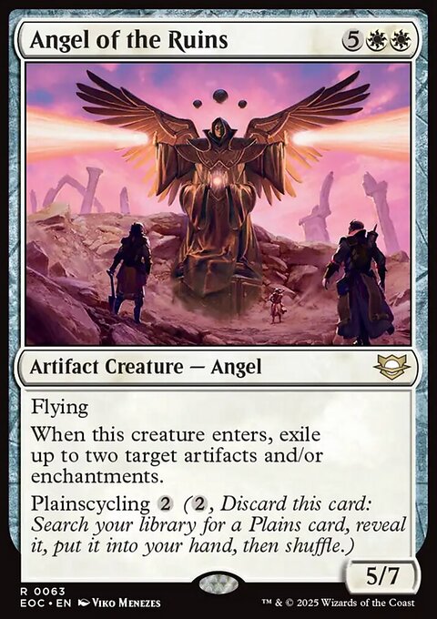 Angel of the Ruins, Edge of Eternities Commander #63, Magic: The Gathering card