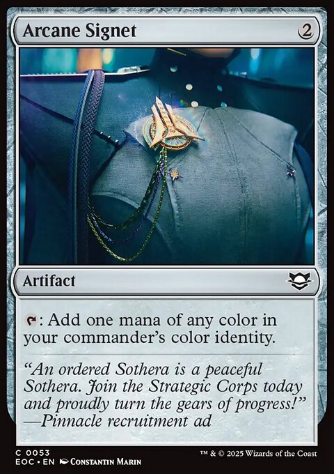Arcane Signet, Edge of Eternities Commander #53, Magic: The Gathering card