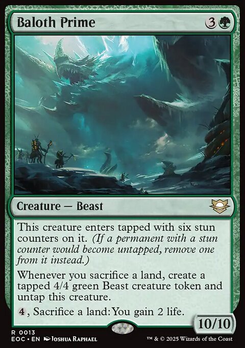 Baloth Prime, Edge of Eternities Commander #13, Magic: The Gathering card