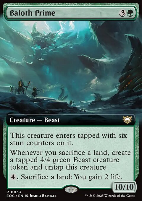 Baloth Prime, Edge of Eternities Commander #33, Magic: The Gathering card