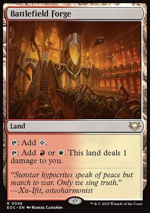 Battlefield Forge, Edge of Eternities Commander #58, Magic: The Gathering card