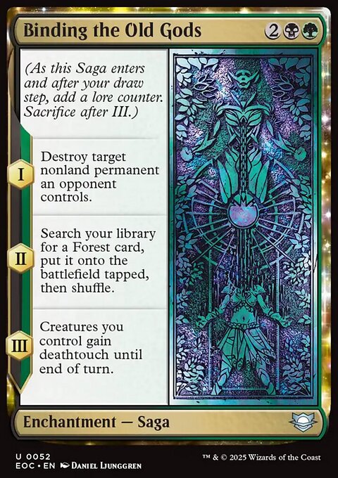 Binding the Old Gods, Edge of Eternities Commander #52, Magic: The Gathering card