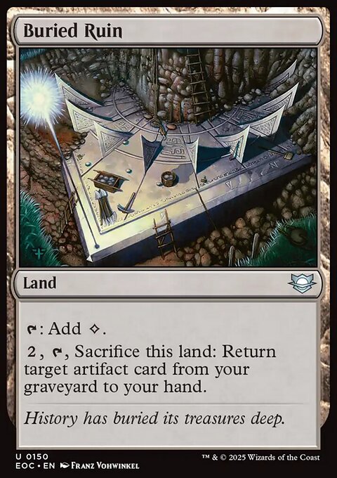 Buried Ruin, Edge of Eternities Commander #150, Magic: The Gathering card