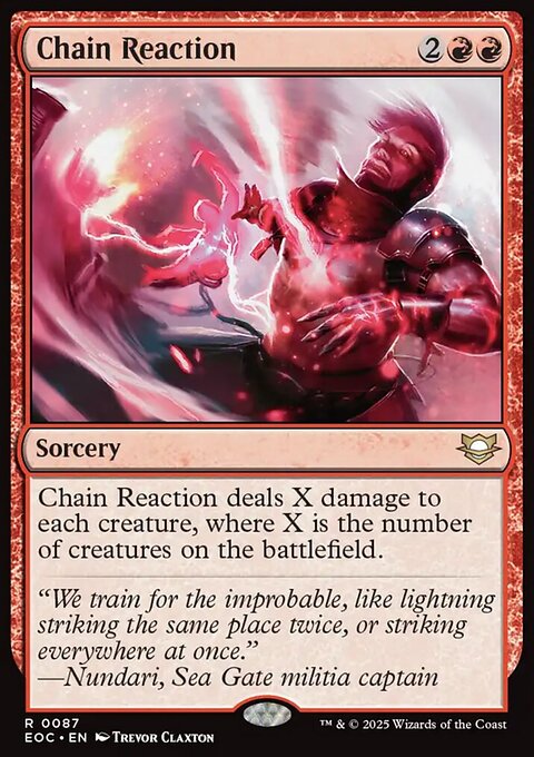 Chain Reaction, Edge of Eternities Commander #87, Magic: The Gathering card