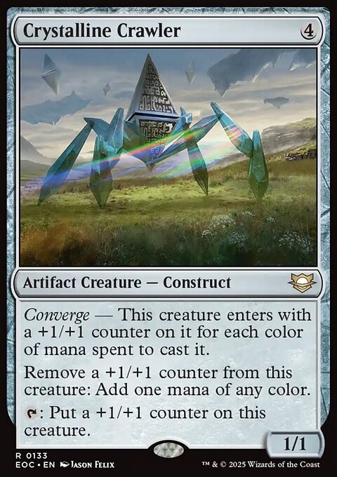Crystalline Crawler, Edge of Eternities Commander #133, Magic: The Gathering card
