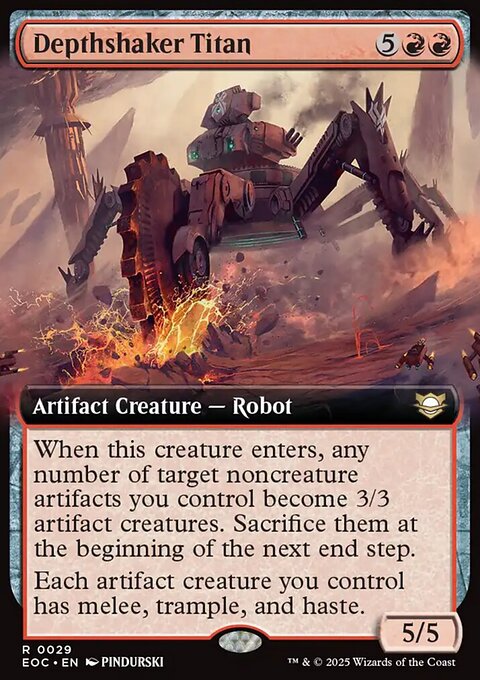 Depthshaker Titan, Edge of Eternities Commander #29, Magic: The Gathering card