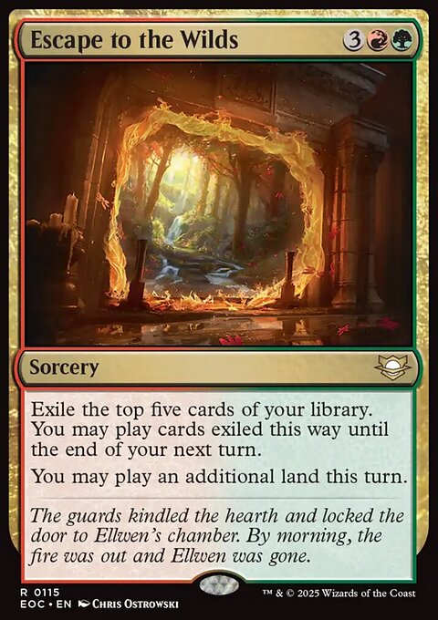 Escape to the Wilds, Edge of Eternities Commander #115, Magic: The Gathering card