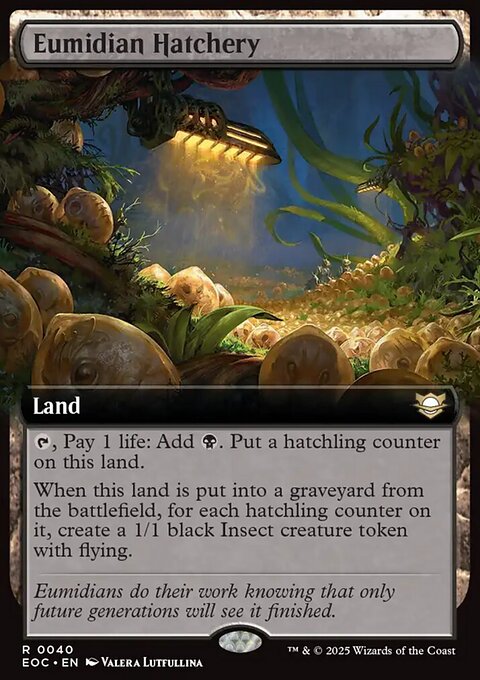 Eumidian Hatchery, Edge of Eternities Commander #40, Magic: The Gathering card