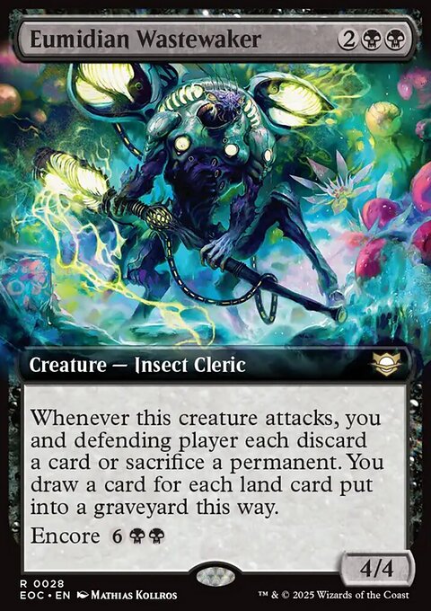 Eumidian Wastewaker, Edge of Eternities Commander #28, Magic: The Gathering card