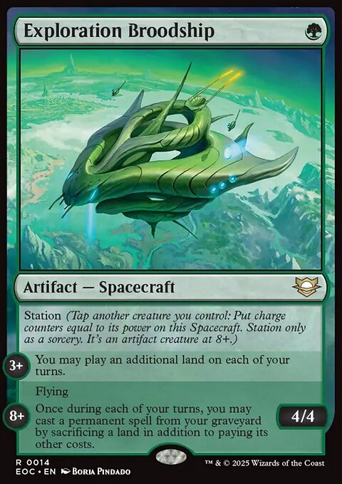 Exploration Broodship, Edge of Eternities Commander #14, Magic: The Gathering card