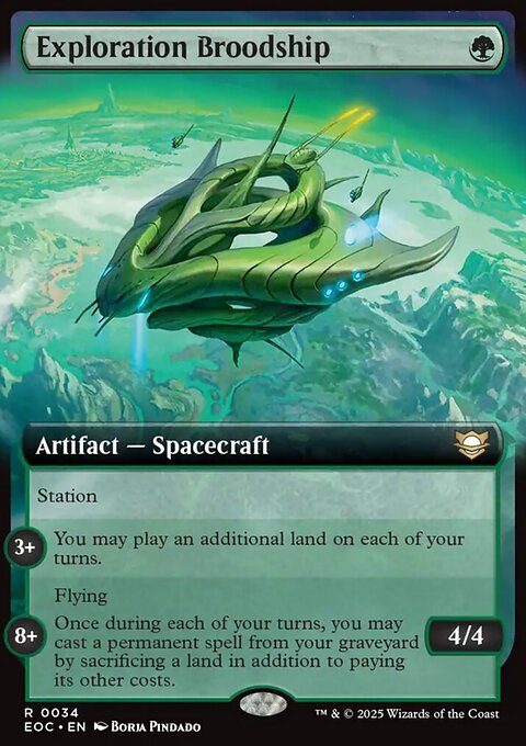 Exploration Broodship, Edge of Eternities Commander #34, Magic: The Gathering card