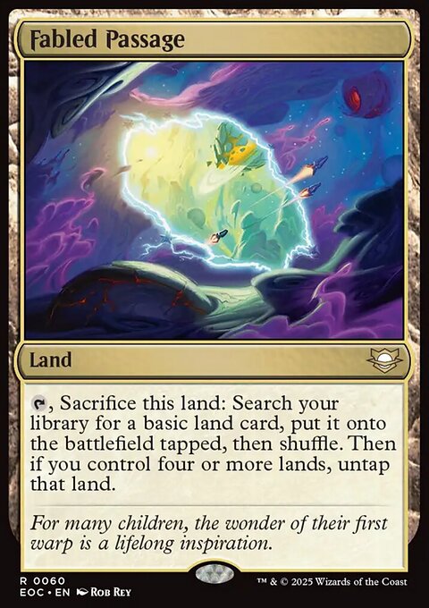 Fabled Passage, Edge of Eternities Commander #60, Magic: The Gathering card