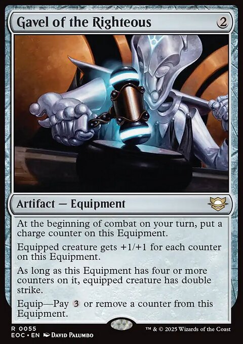 Gavel of the Righteous, Edge of Eternities Commander #55, Magic: The Gathering card