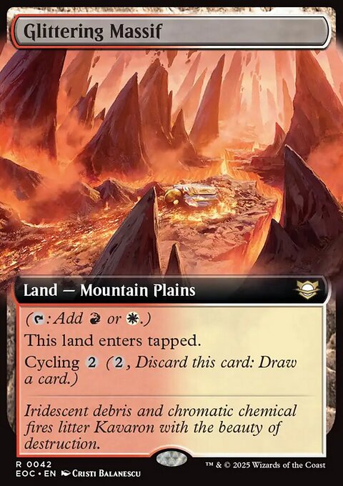 Glittering Massif, Edge of Eternities Commander #42, Magic: The Gathering card