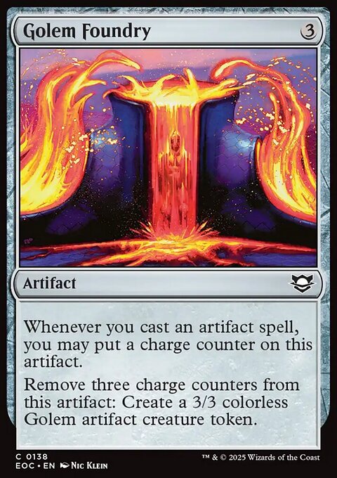 Golem Foundry, Edge of Eternities Commander #138, Magic: The Gathering card