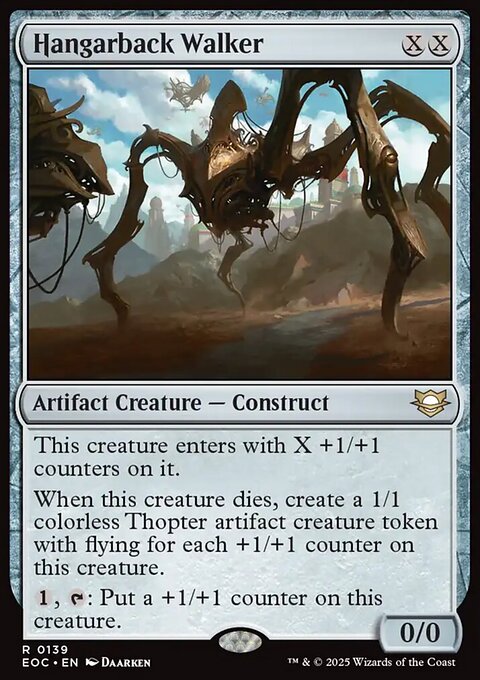Hangarback Walker, Edge of Eternities Commander #139, Magic: The Gathering card