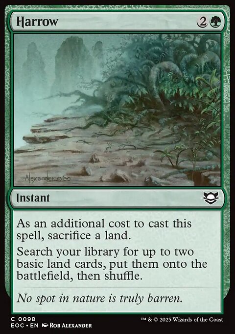 Harrow, Edge of Eternities Commander #98, Magic: The Gathering card