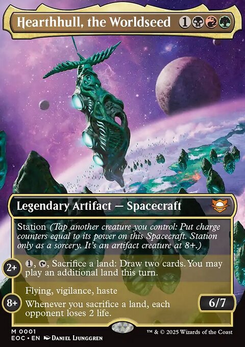 Hearthhull, the Worldseed, Edge of Eternities Commander #1, Magic: The Gathering card