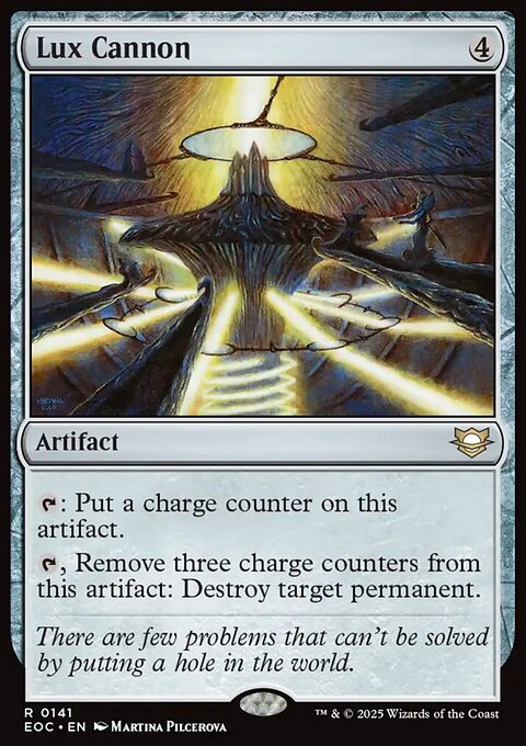 Lux Cannon, Edge of Eternities Commander #141, Magic: The Gathering card