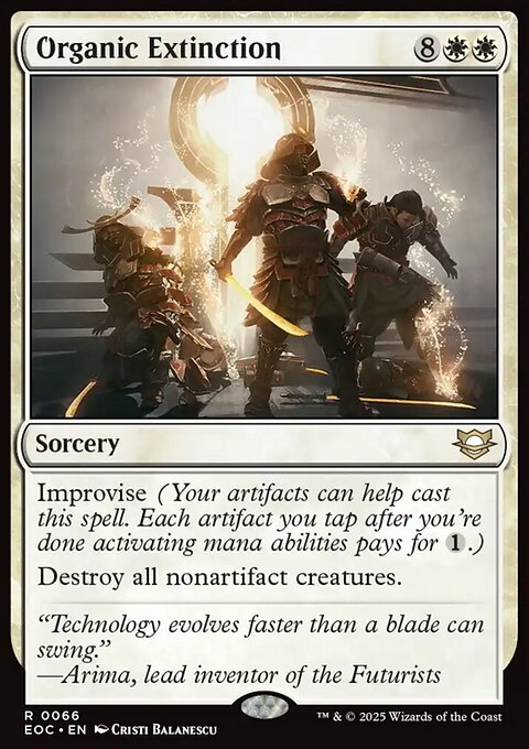 Organic Extinction, Edge of Eternities Commander #66, Magic: The Gathering card