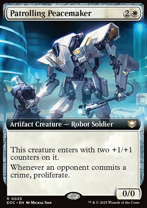 Patrolling Peacemaker, Edge of Eternities Commander #25, Magic: The Gathering card