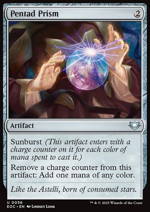 Pentad Prism, Edge of Eternities Commander #56, Magic: The Gathering card