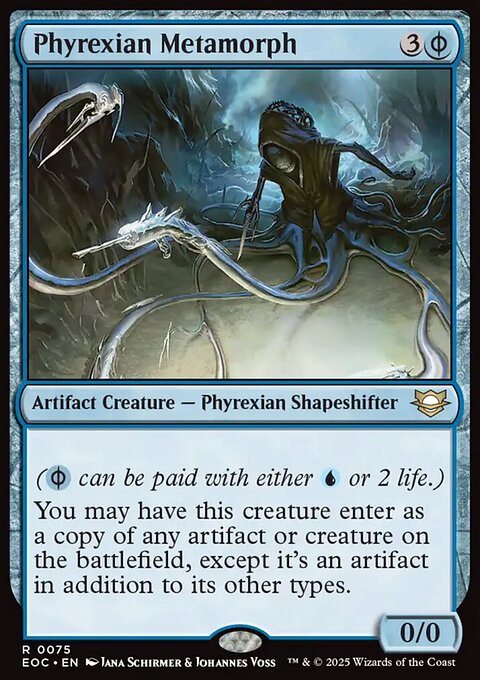 Phyrexian Metamorph, Edge of Eternities Commander #75, Magic: The Gathering card