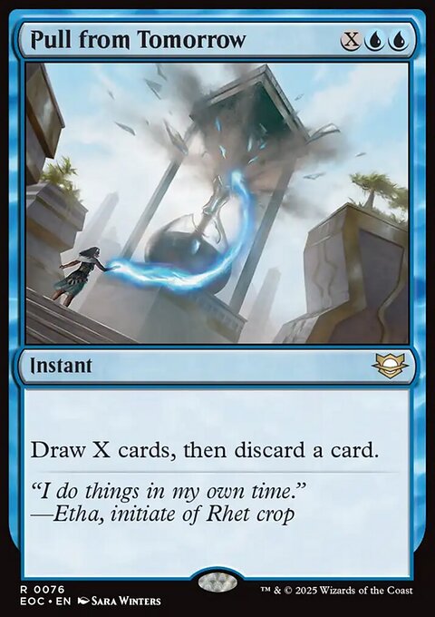 Pull from Tomorrow, Edge of Eternities Commander #76, Magic: The Gathering card