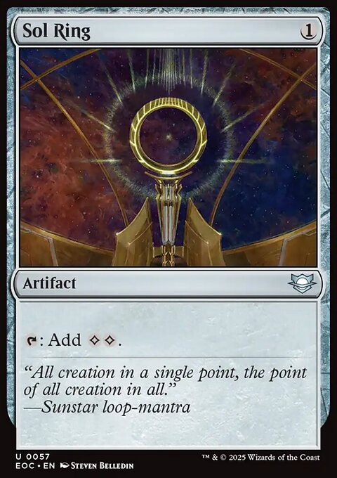 Sol Ring, Edge of Eternities Commander #57, Magic: The Gathering card