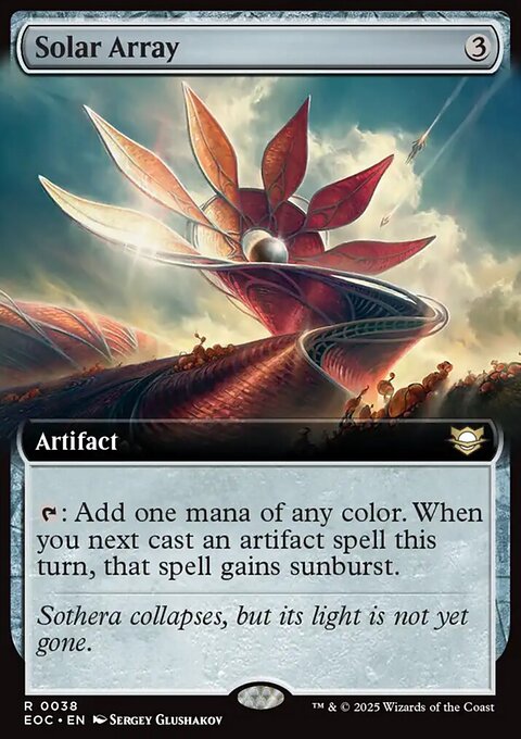 Solar Array, Edge of Eternities Commander #38, Magic: The Gathering card